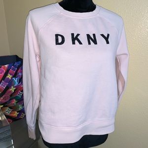 Glitter Detail DKNY Spell Out Sweatshirt